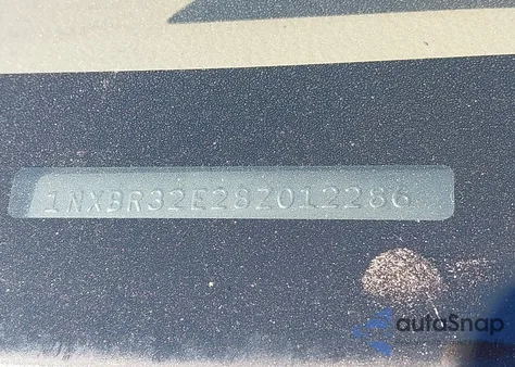 2008 Toyota Corolla Le z USA, uszkodzony, nr VIN 1NXBR32E28Z012286